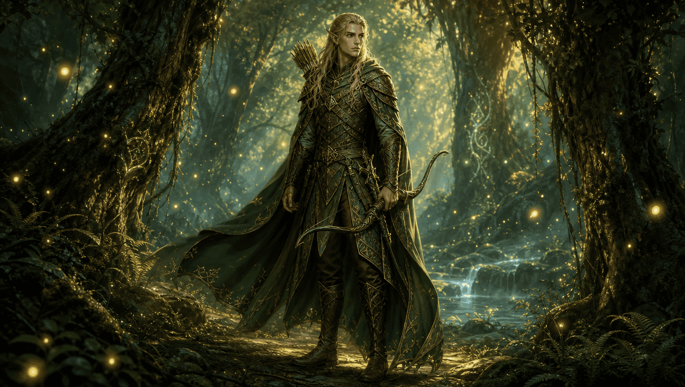 Elven Ranger Character Art