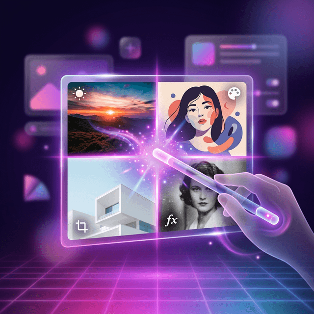 Enhance AI Image Editing - Studio-quality edits and background replacement. AI-powered image editing with advanced features.