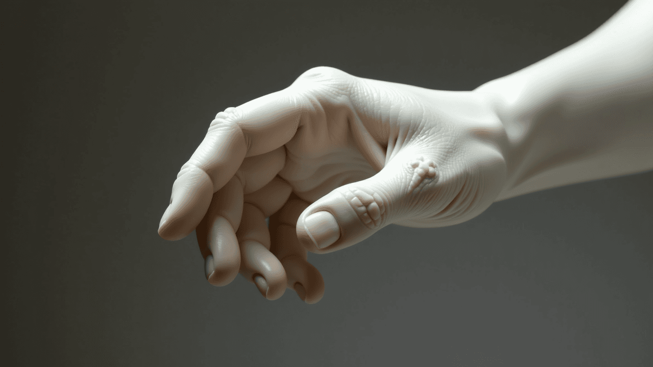 Marble hand