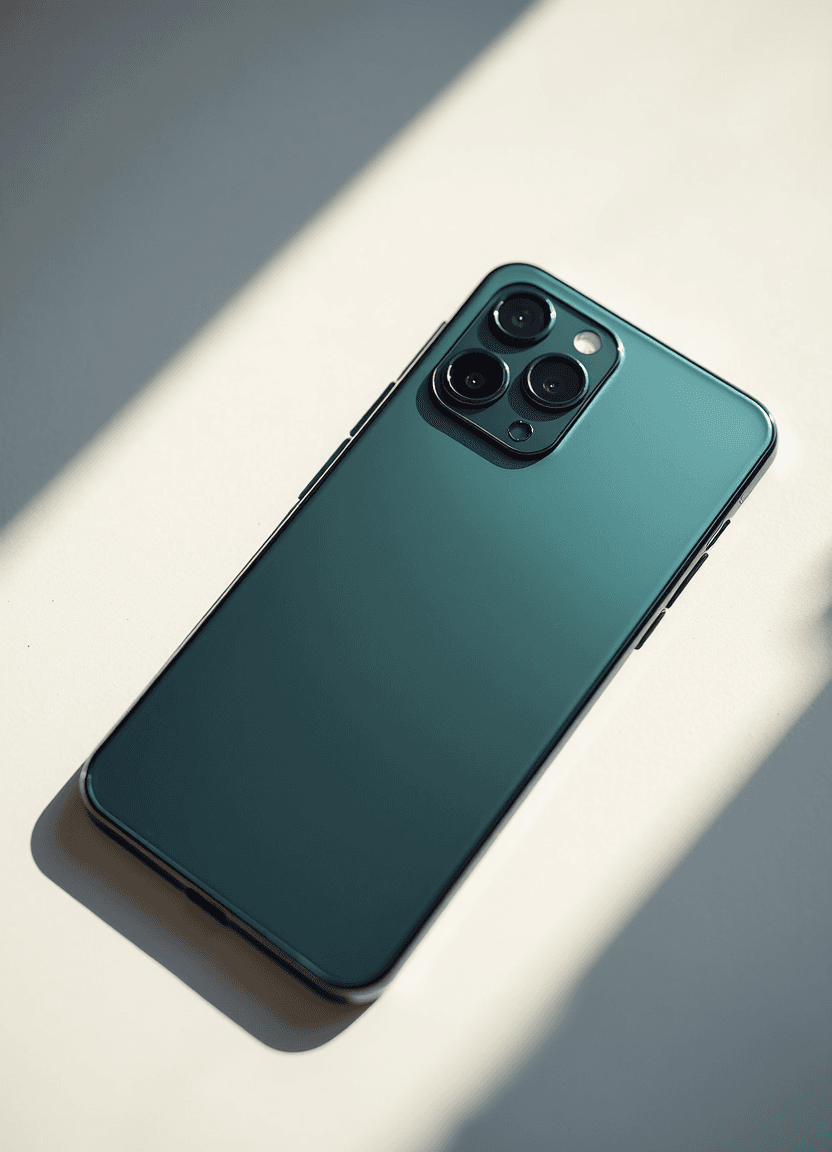 Smartphone with camera lens