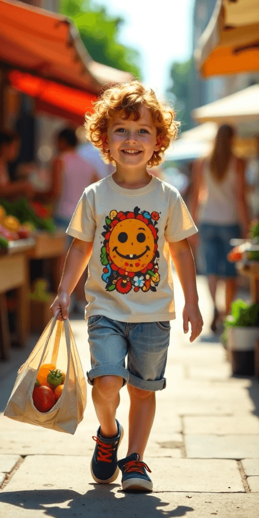 Vibrant Market Stroll