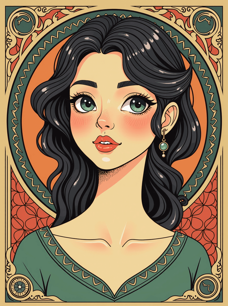 Art Nouveau Selfie