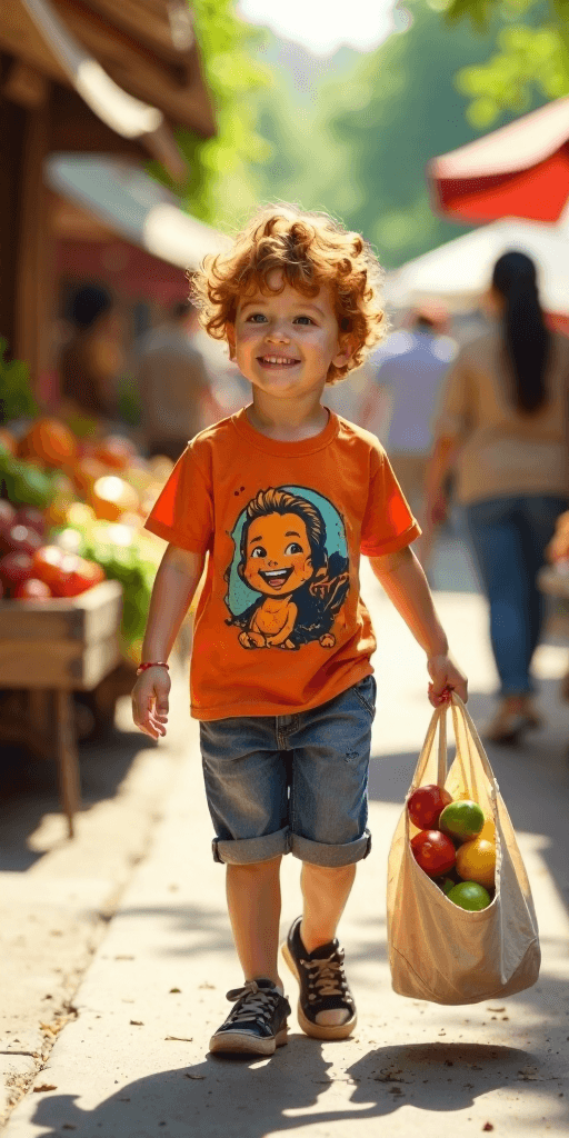Vibrant Market Stroll