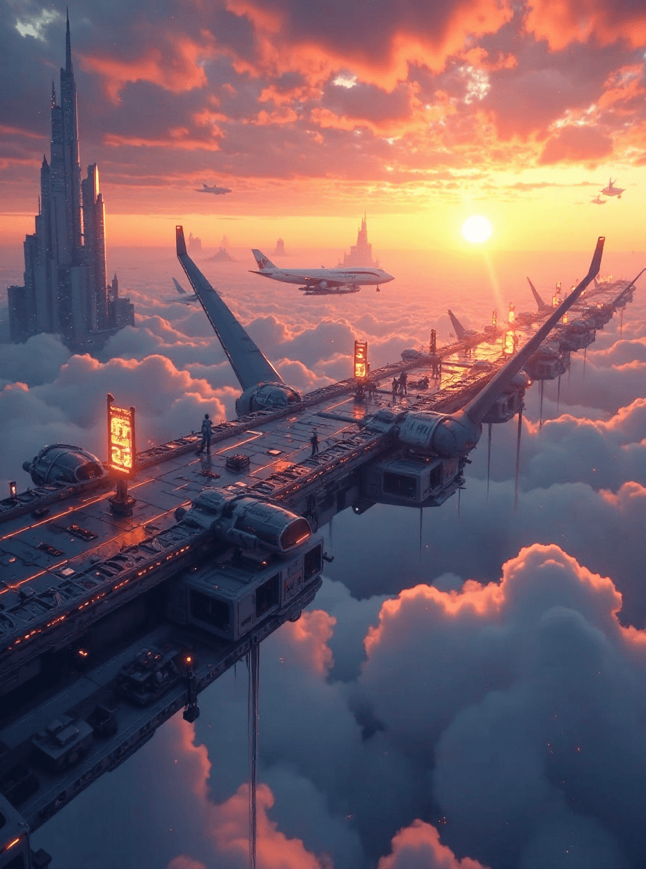 Futuristic Sky Harbor