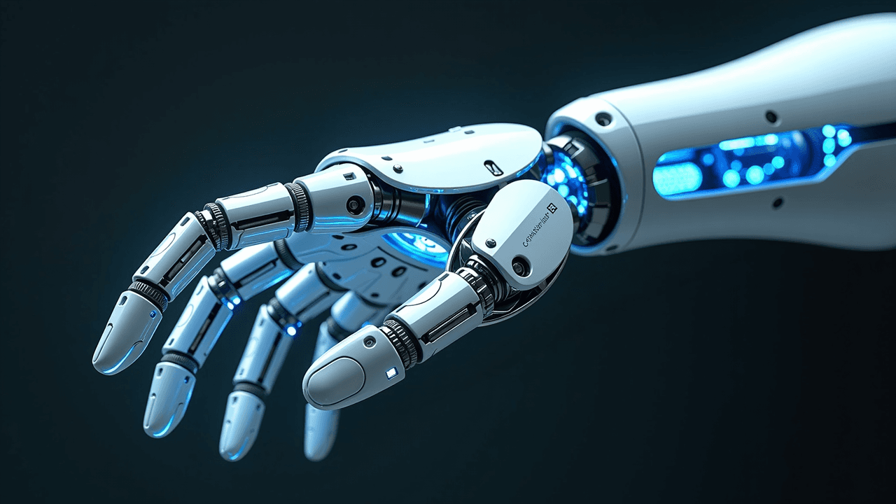 Futuristic robotic hand