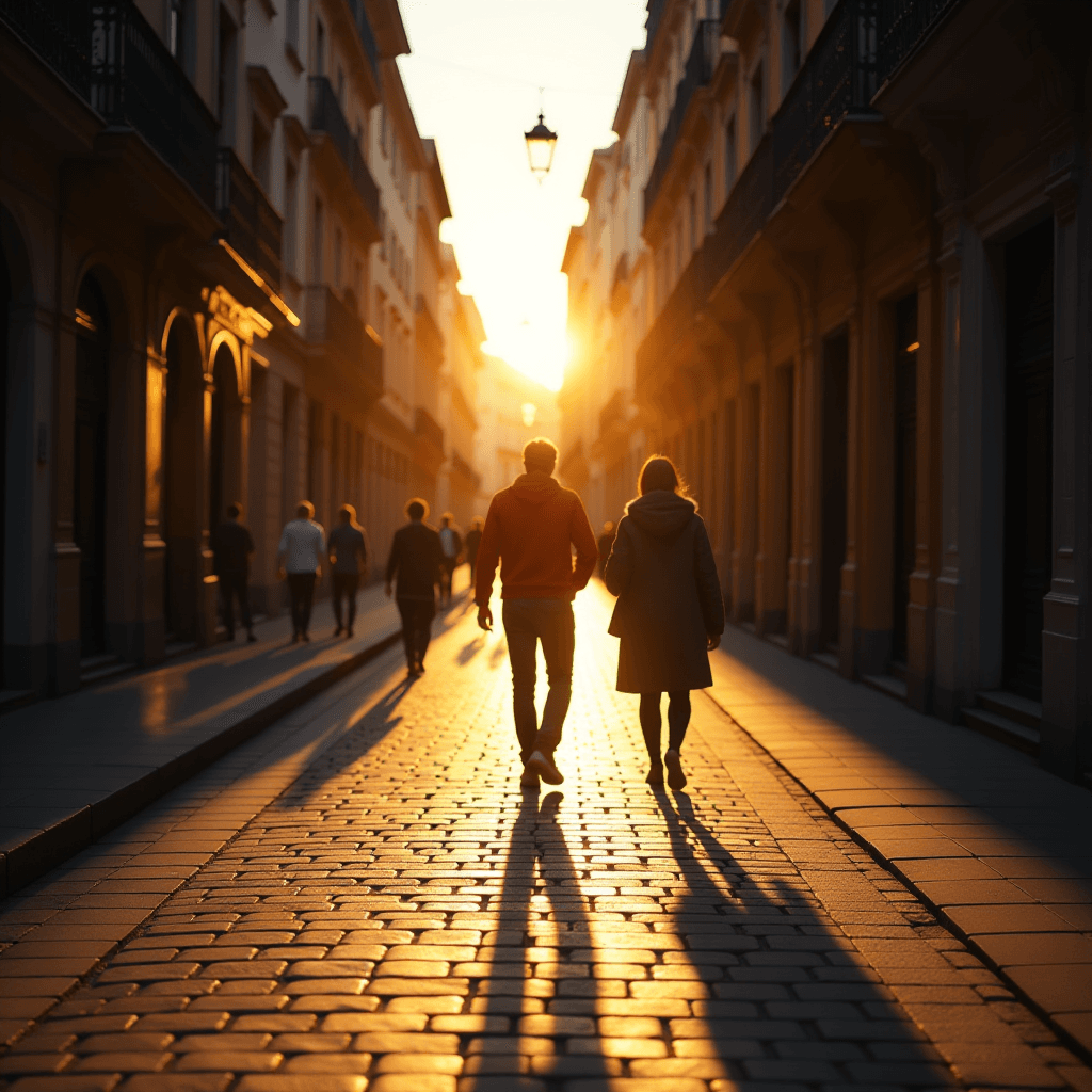 Golden hour street