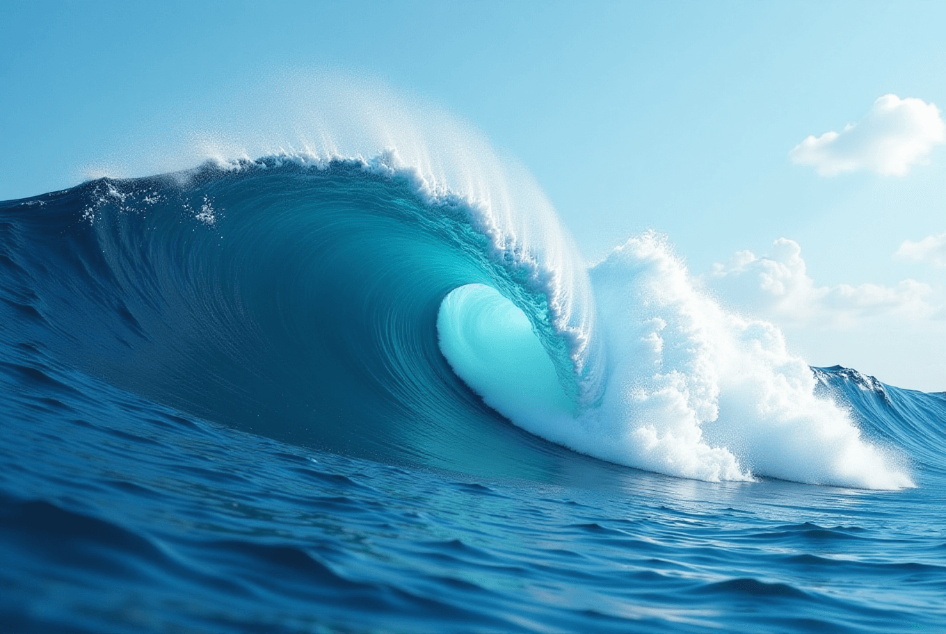 Abstract ocean wave