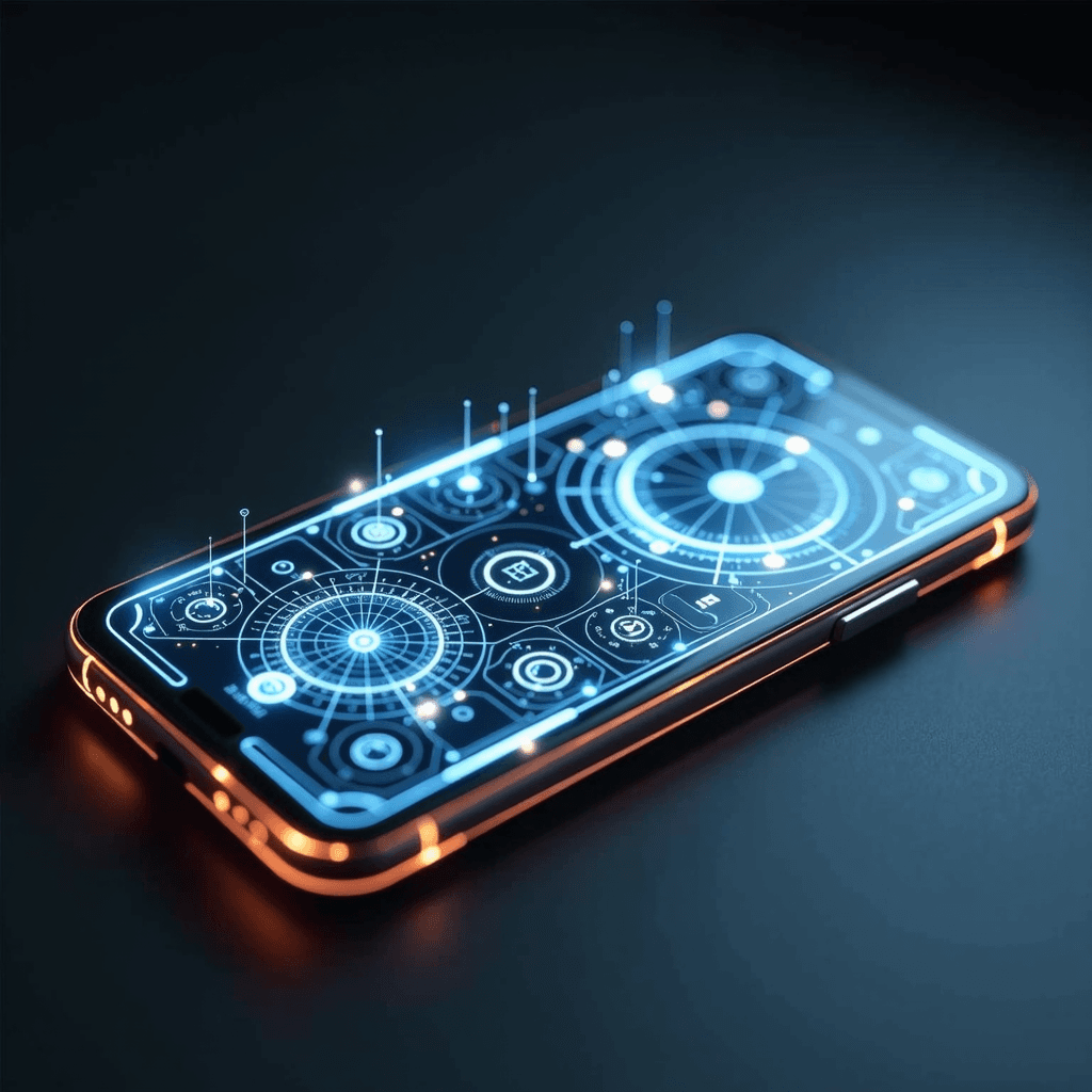 Futuristic mobile phone