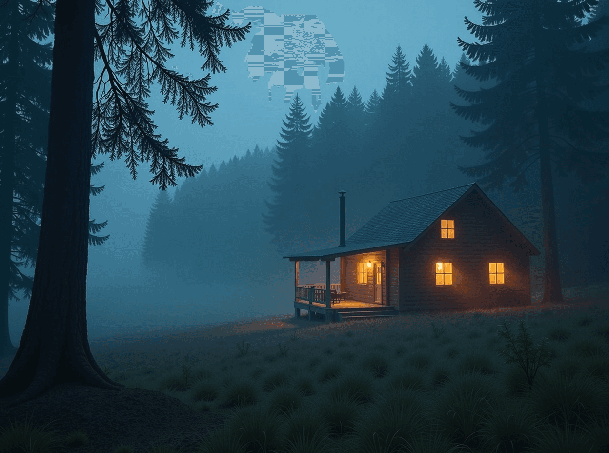 Misty forest