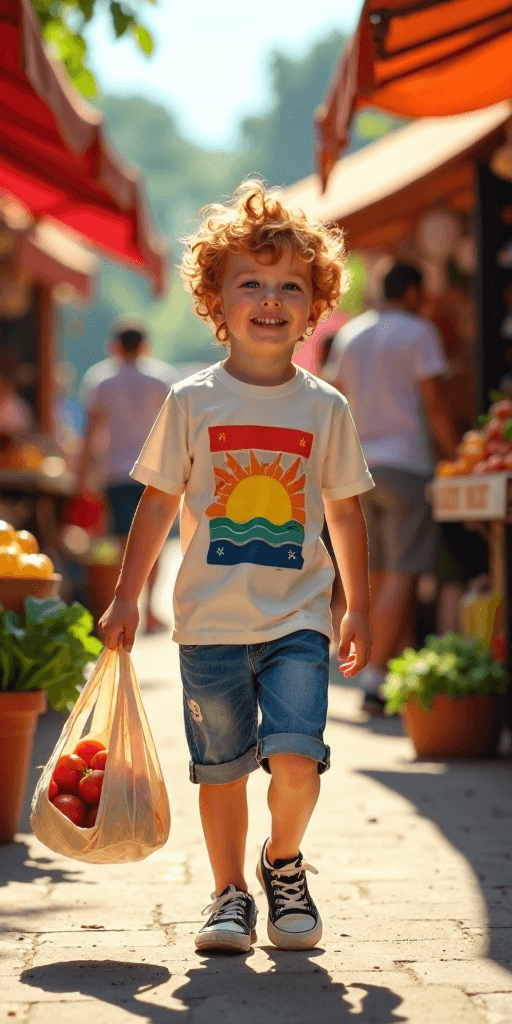 Vibrant Market Stroll