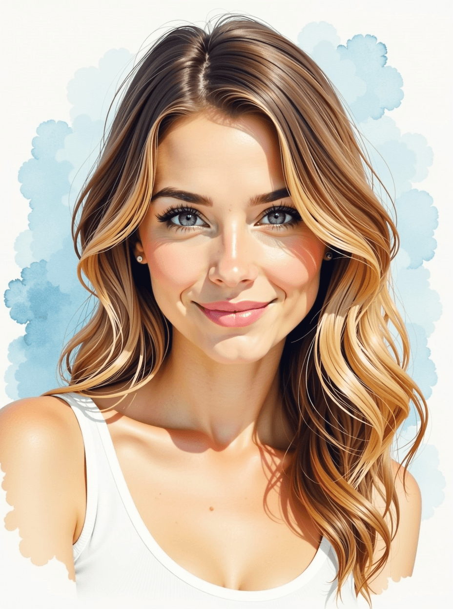 Watercolor Selfie