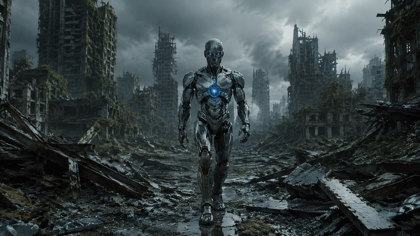 Robot Explorer in a Shattered City