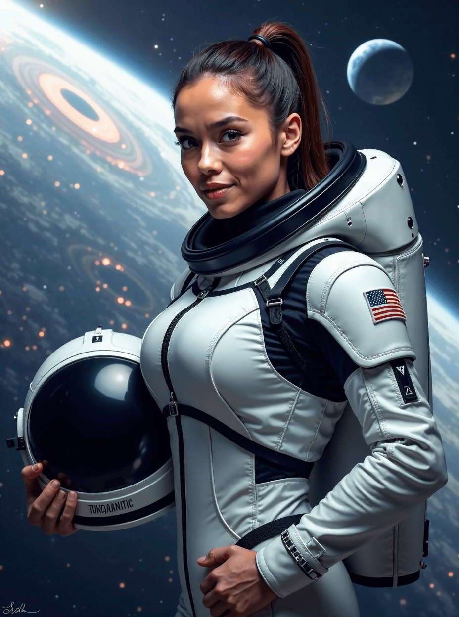 Space Explorer Portrait