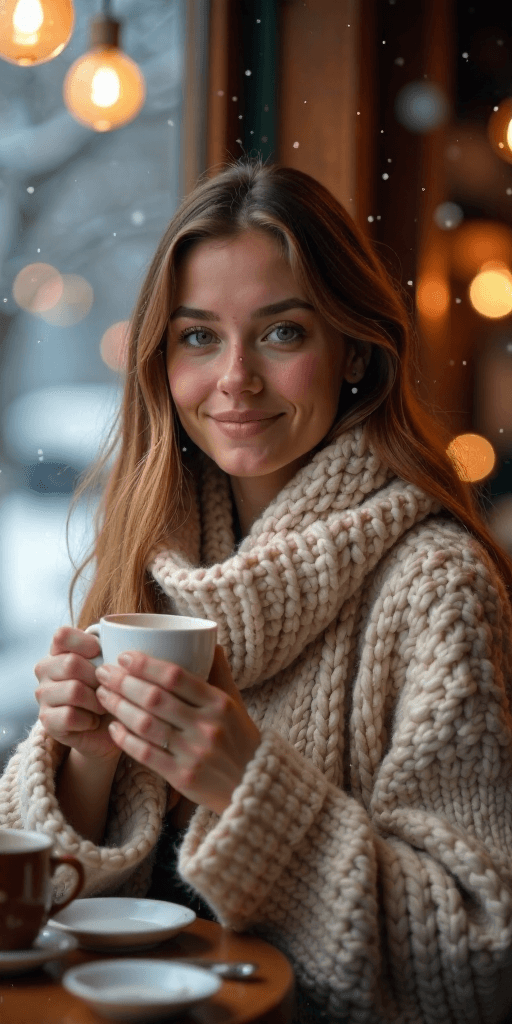 Cozy Winter Café
