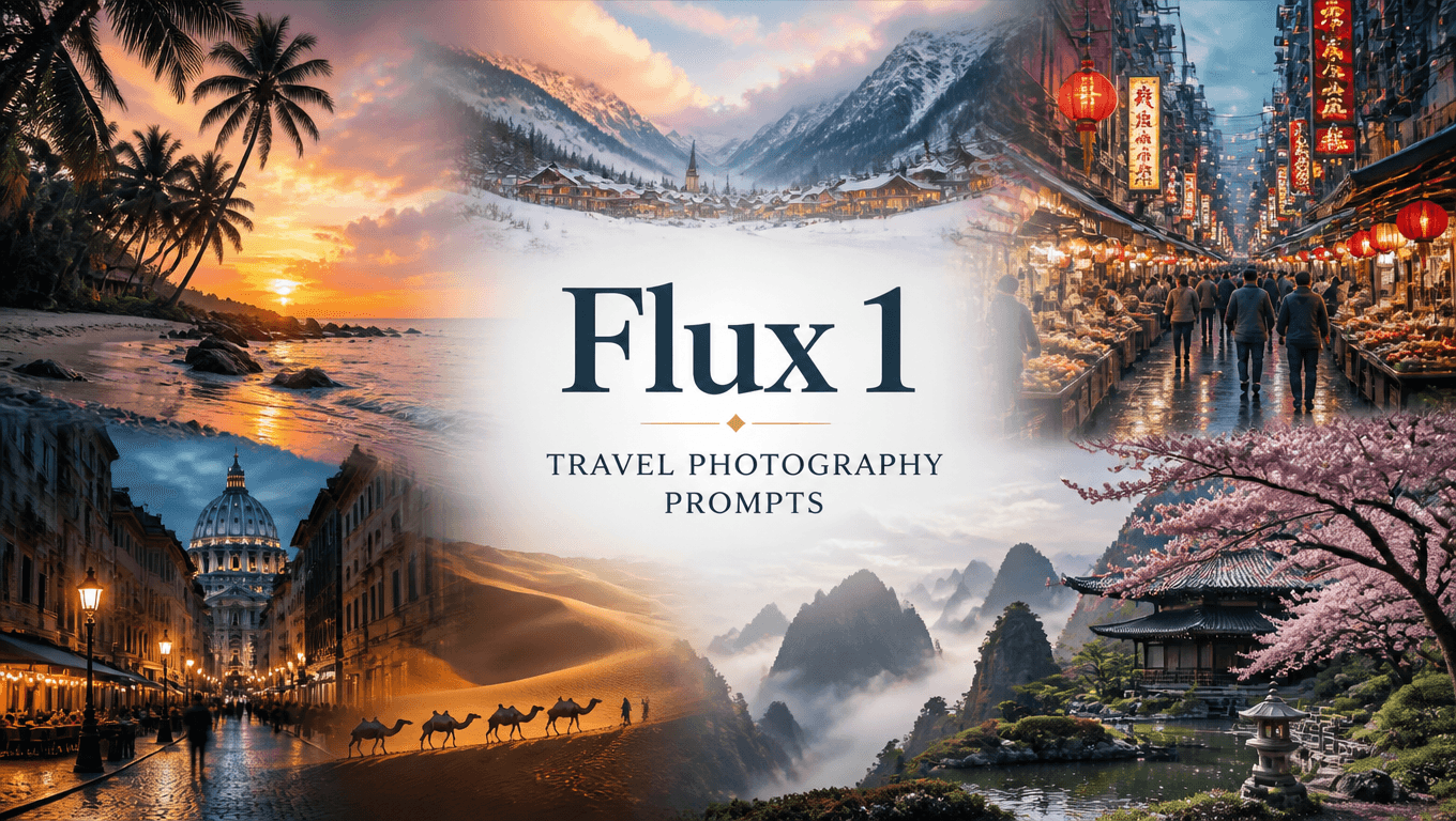 Best Flux 1 Travel Photography Prompts for Realistic AI Images