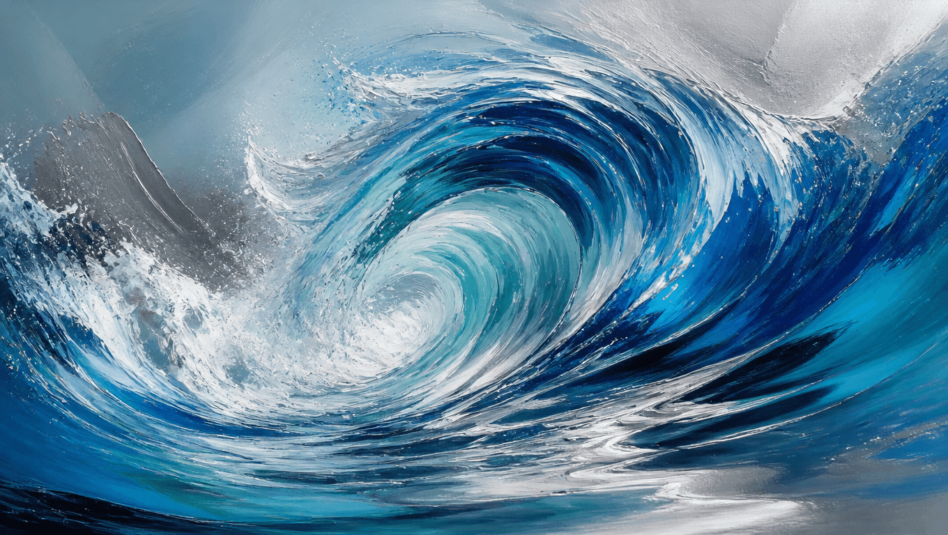 Abstract ocean wave