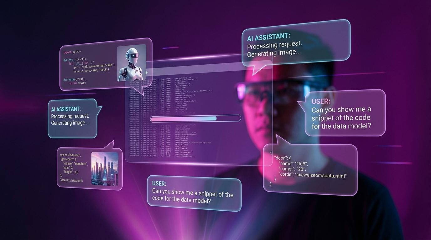 EnhanceAI Chat Interface — AI chatbot for coding, writing and image generation