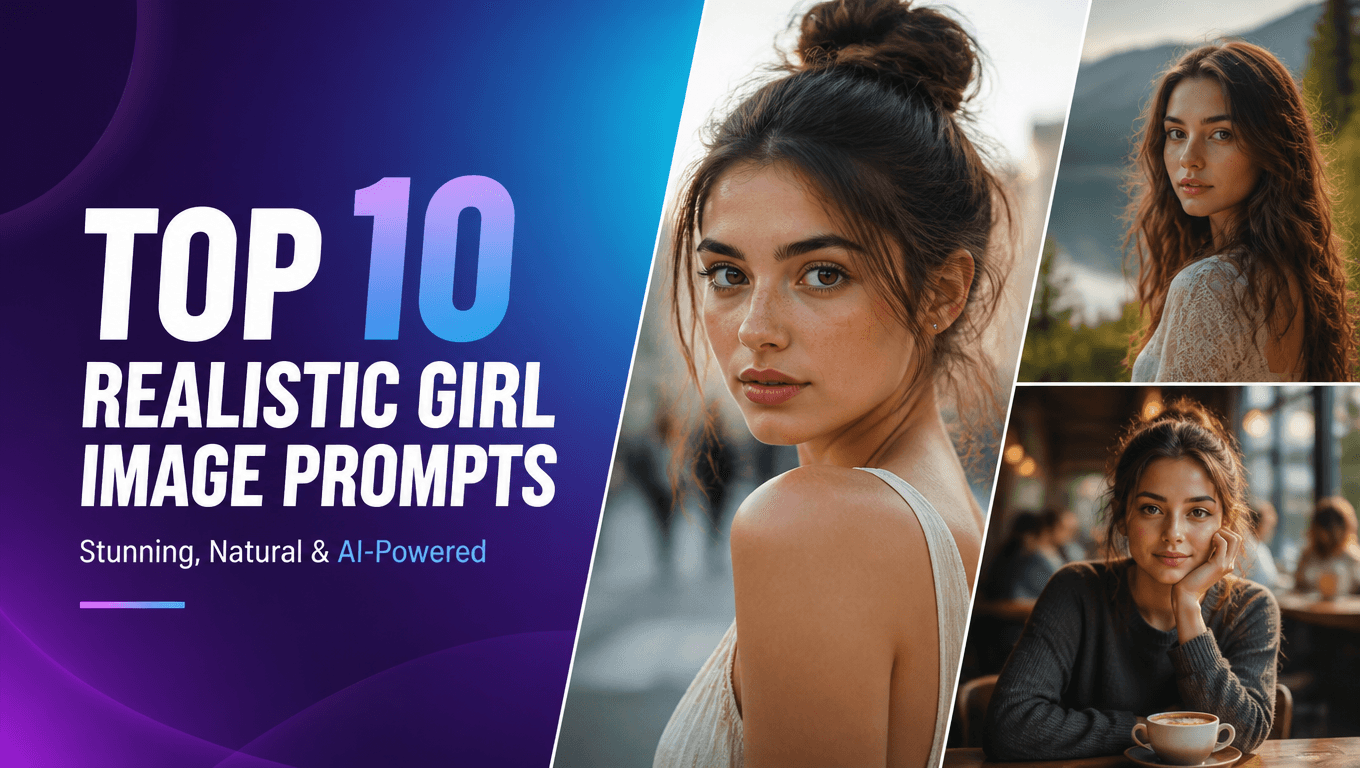 Top 10 Realistic Girl Image Prompts Using Flux 1 AI (2025)