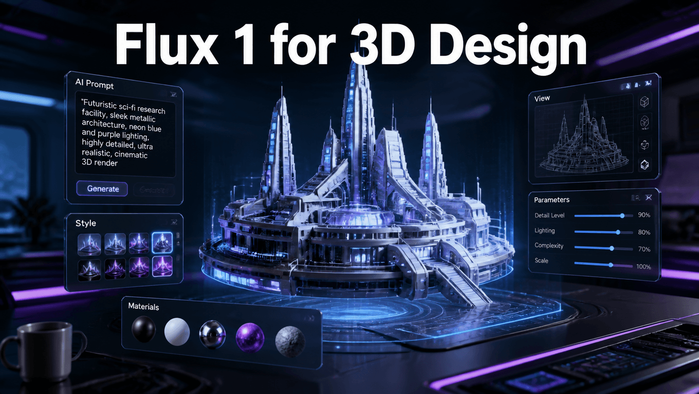 How to Use Flux 1 Prompts for 3D Design: Complete Guide 2025