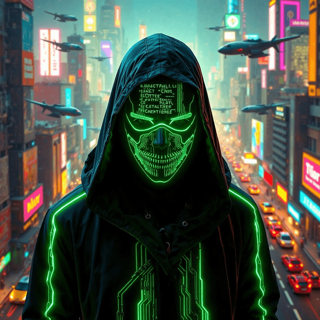 Neon Shadow Hacker