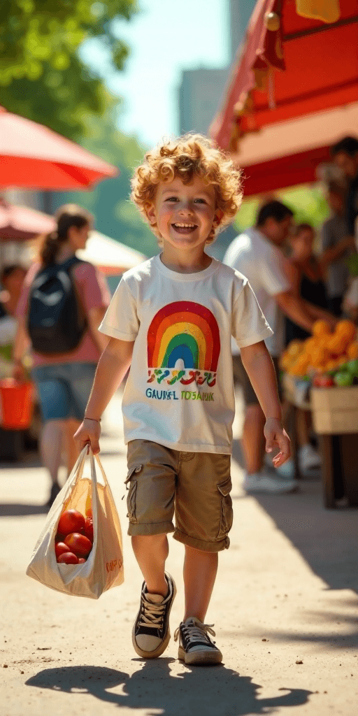 Vibrant Market Stroll