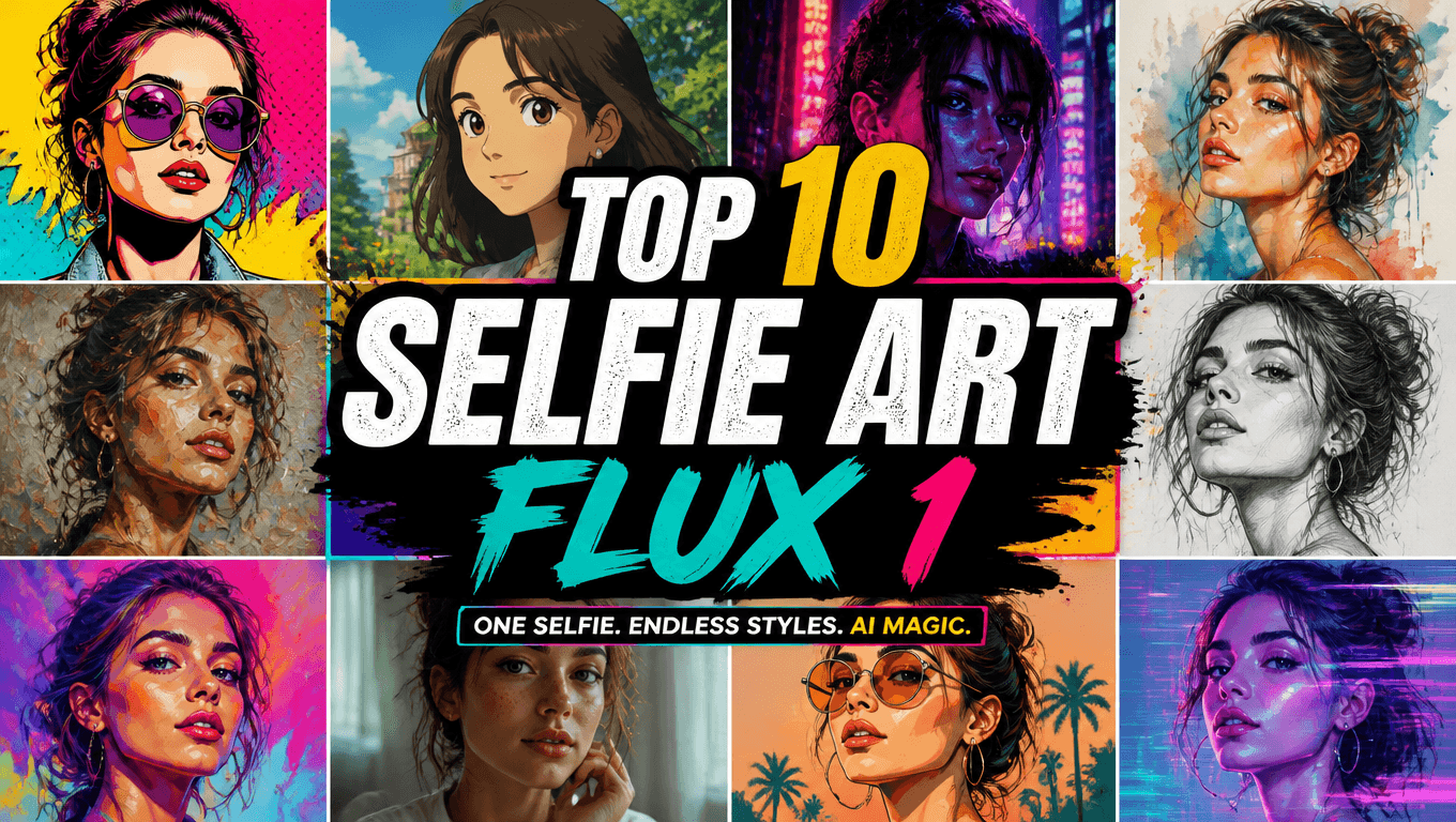Top 10 Best Selfie Art Using Flux 1 AI in 2025