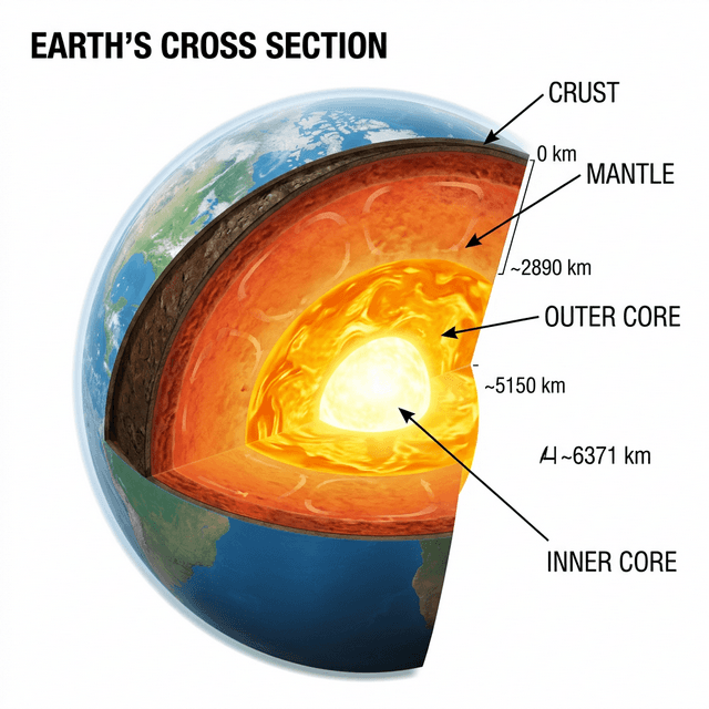 Earth cross section