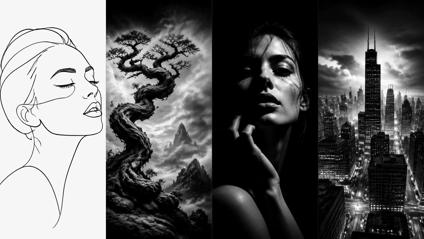 How to Use AI Image Tools for Stunning Black and White Art