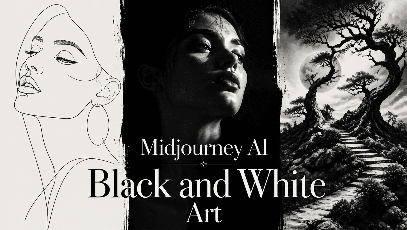 Midjourney AI for Black and White Art: Top 5 Prompts Guide