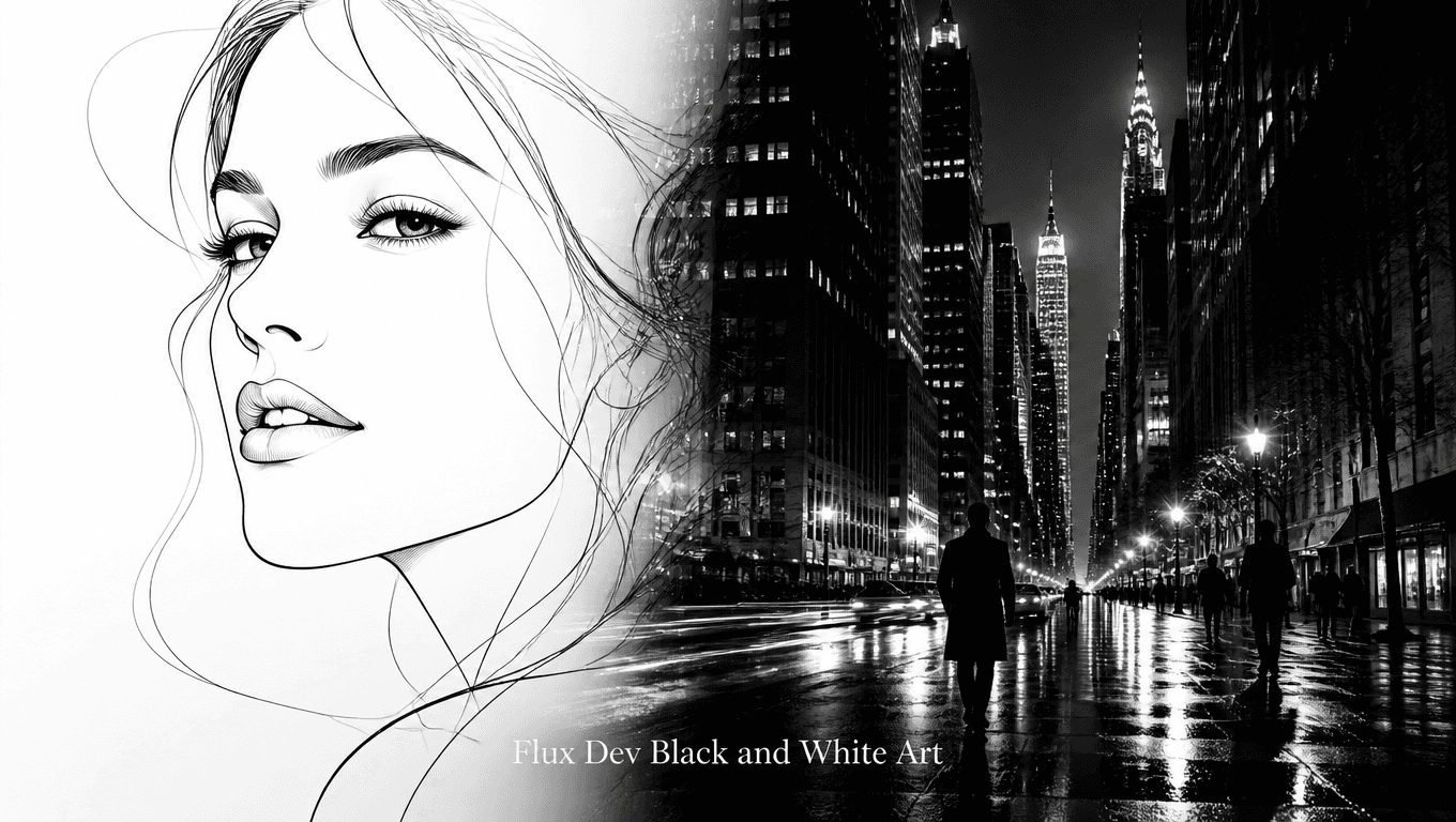 Flux Dev for Black and White Art: Top 5 Prompts Guide 2025