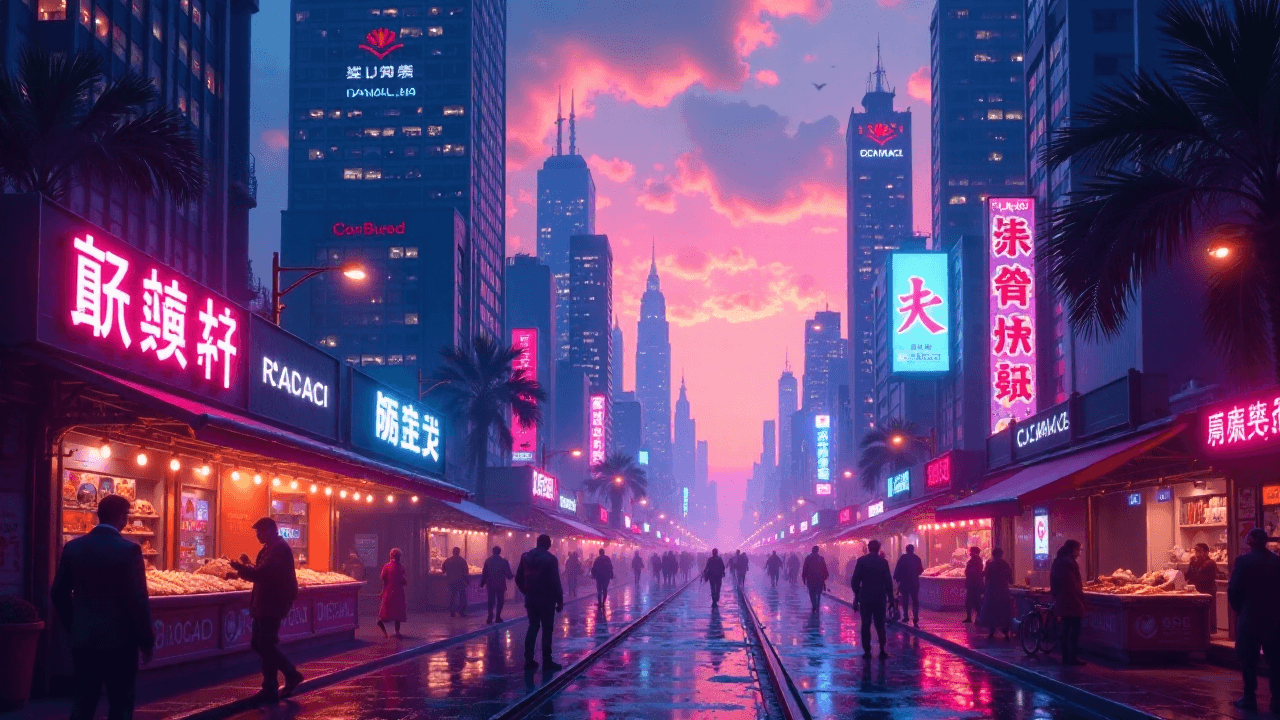 Futuristic Neon City
