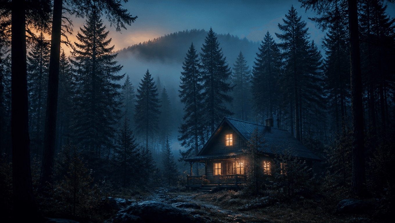 Misty forest