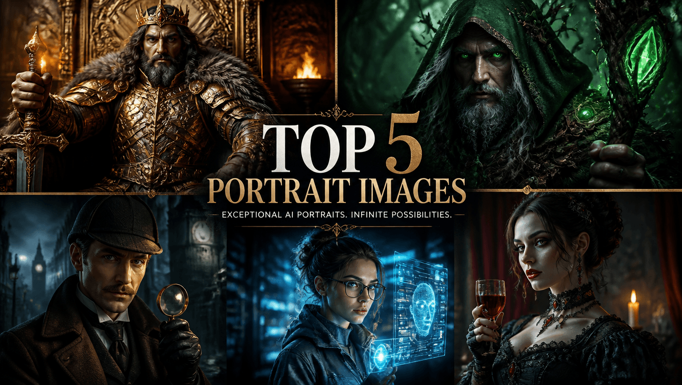 Top 5 Portrait Images Created with Flux 1 AI in 2025