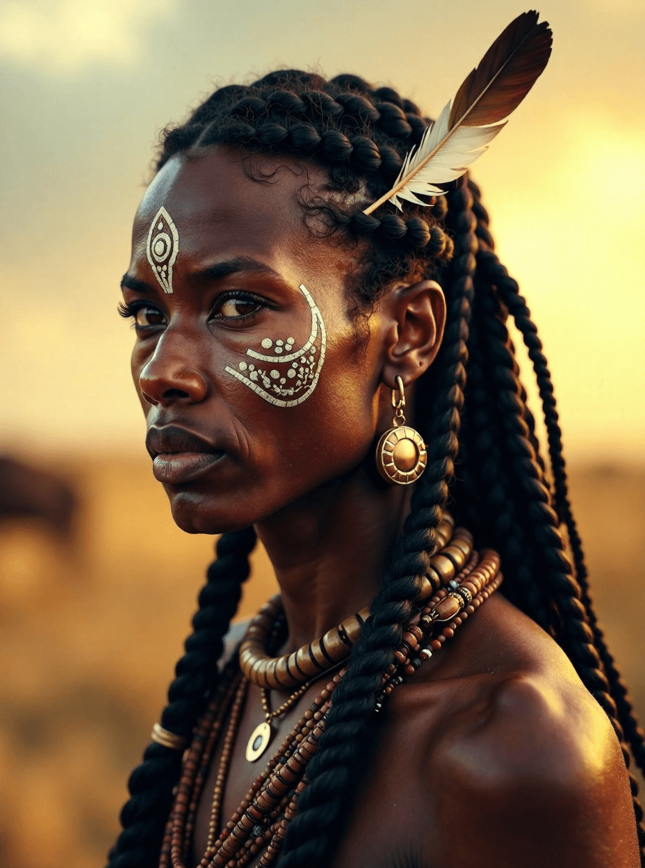 Tribal Warrior Portrait