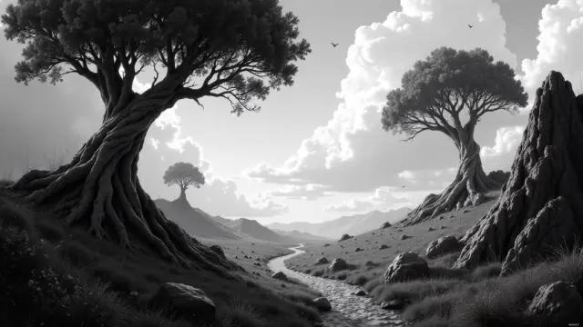 Top 5 Best Open AI Prompts for Black and White Art  