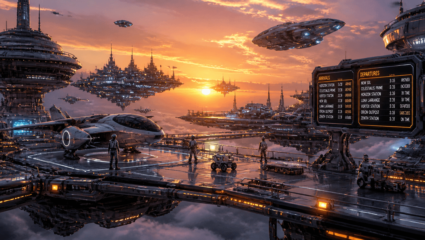 Futuristic Sky Harbor