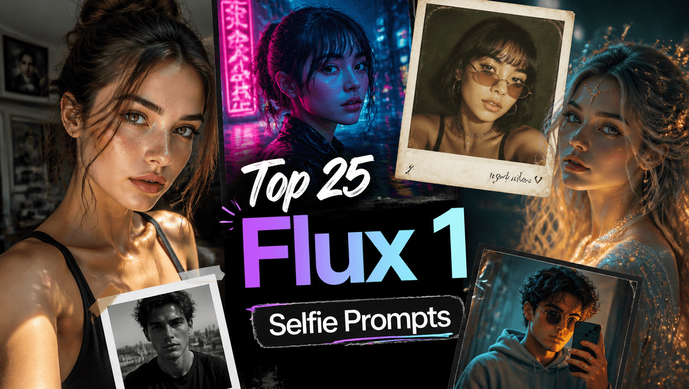 Best 25 Flux 1 Prompts for Selfie Art in 2026