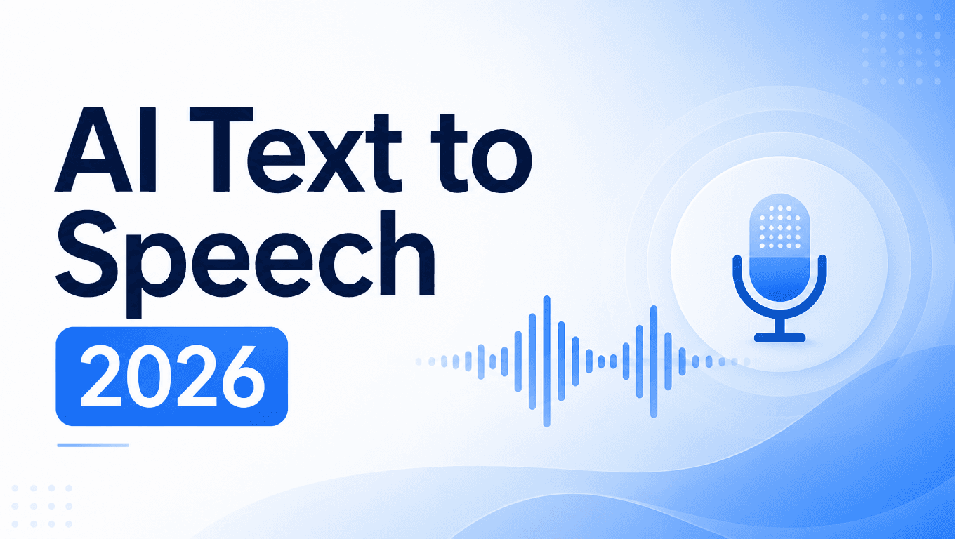 AI Text to Speech: Best Voice Generator 2026