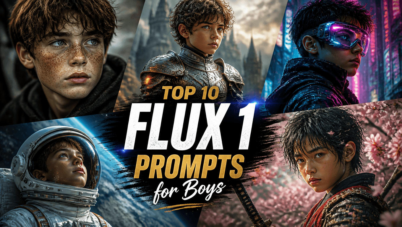 Top 10 Flux 1 Prompts for Boys: AI Art Guide 2026