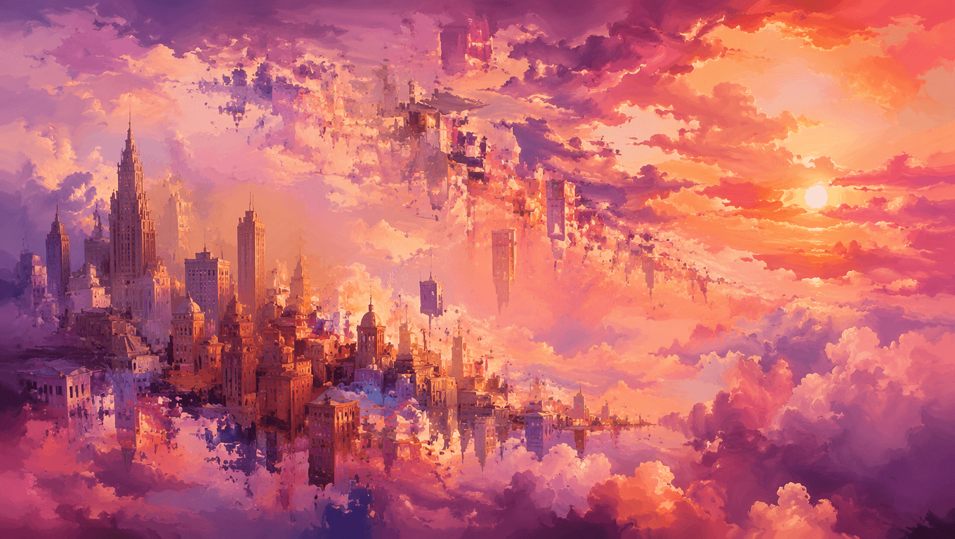 Dreamy cityscape