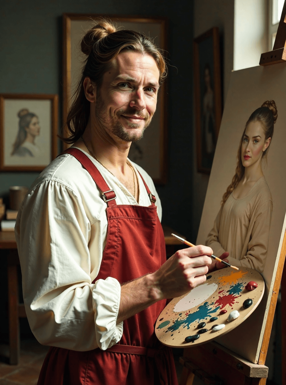 Renaissance Artist Portrait