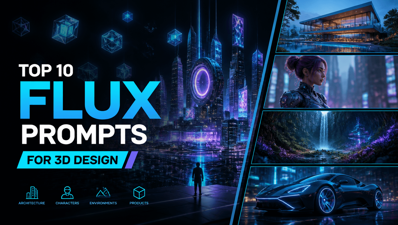 Top 10 Best Flux Prompts for 3D Design