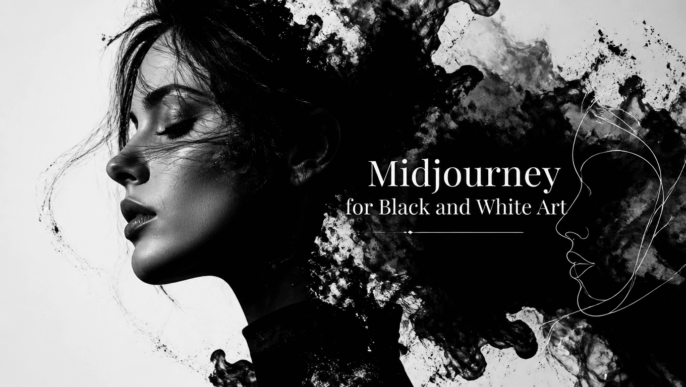 Midjourney for Black and White Art: Top 5 Prompts Guide