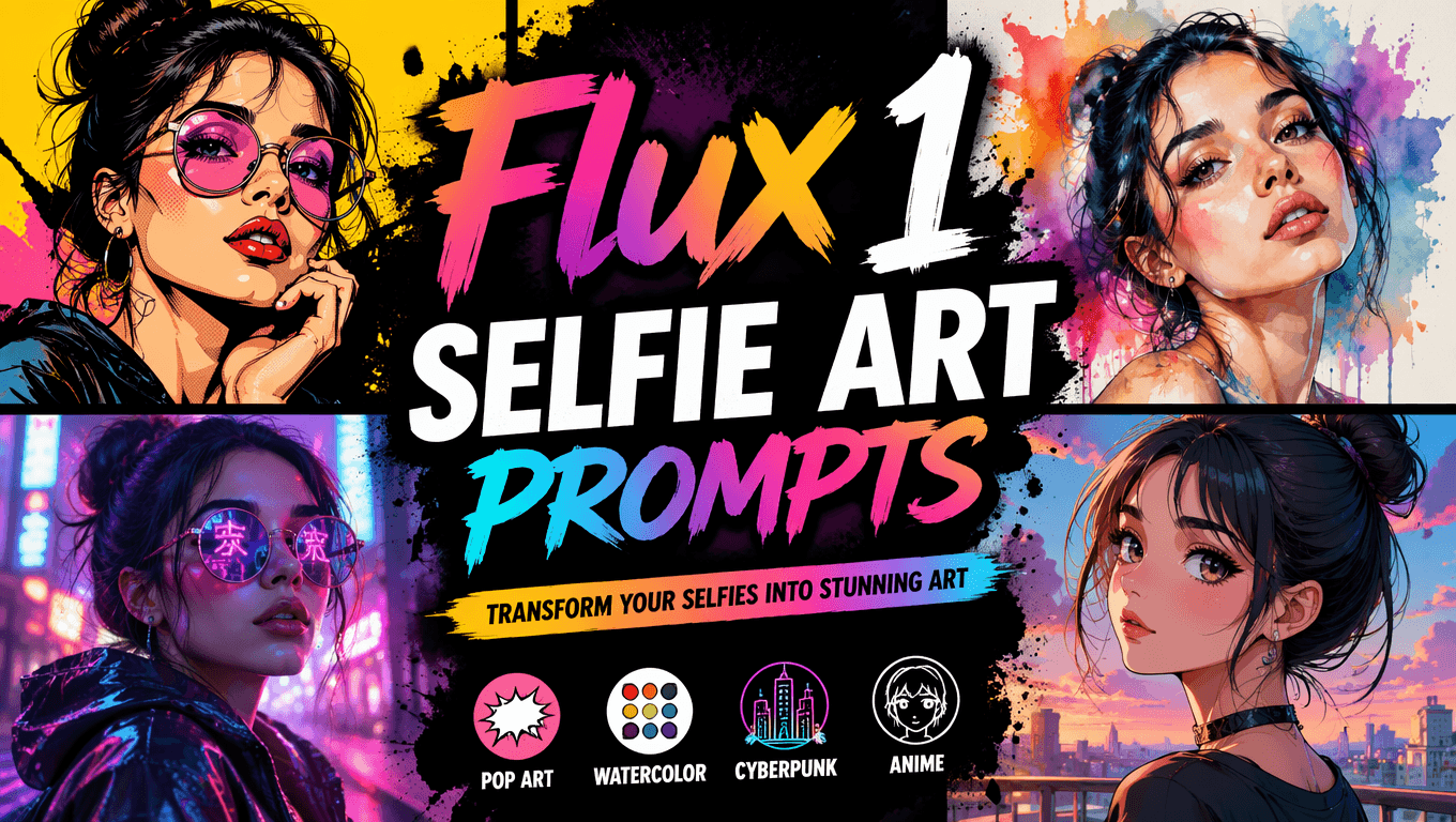Flux 1 Prompts for Selfie Art: Top 10 Creative Ideas 2025