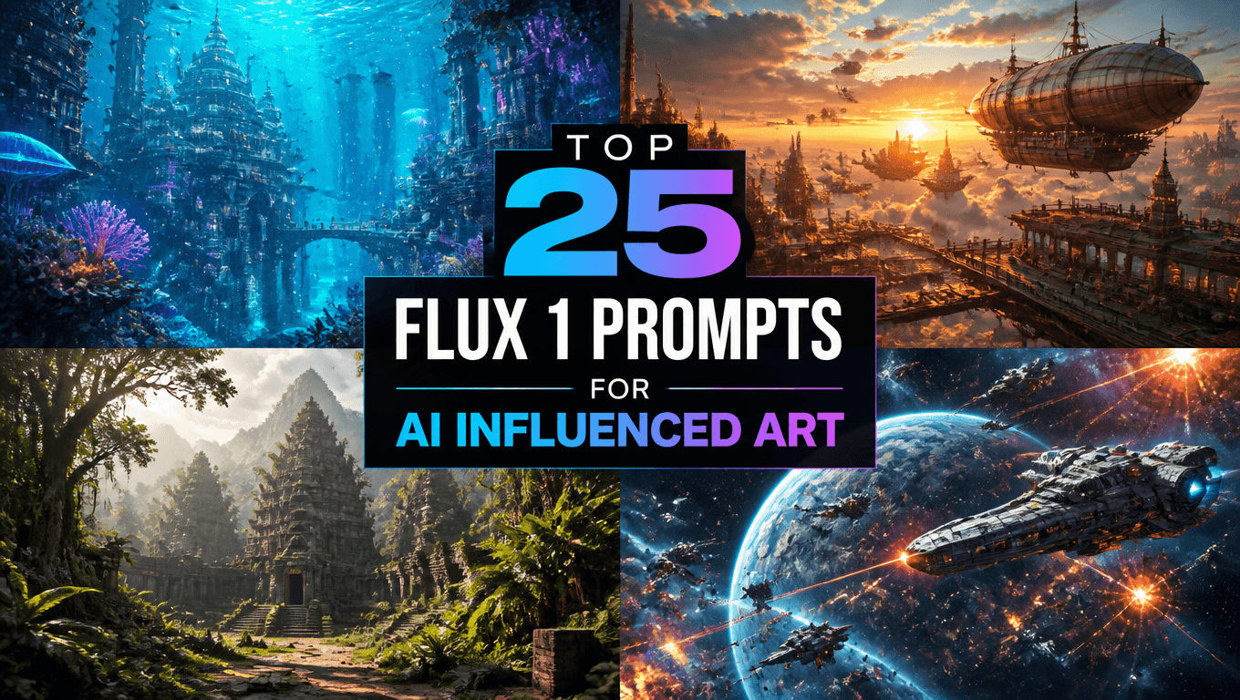 Top 25 Flux 1 Prompts for AI Influenced Art in 2025