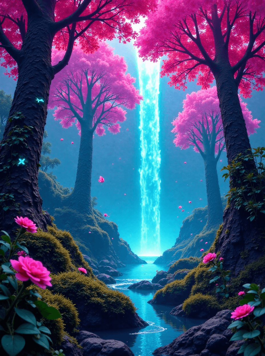 Futuristic Neon Jungle