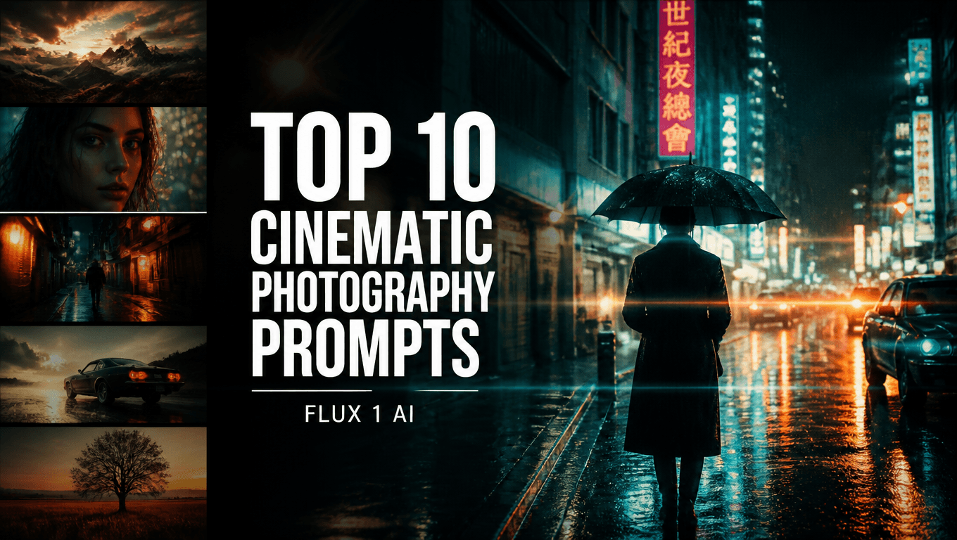 Top 10 Cinematic Photography Prompts for Flux 1 AI 2025