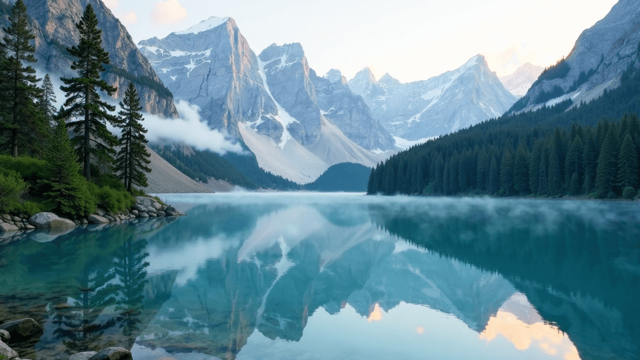 Serene Mountain Lake