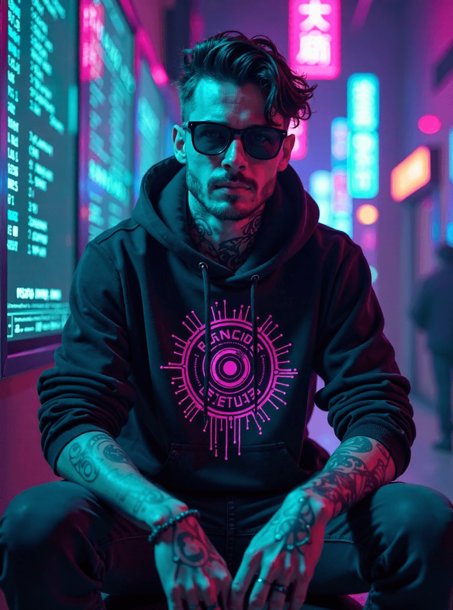 Cyberpunk Hacker Portrait