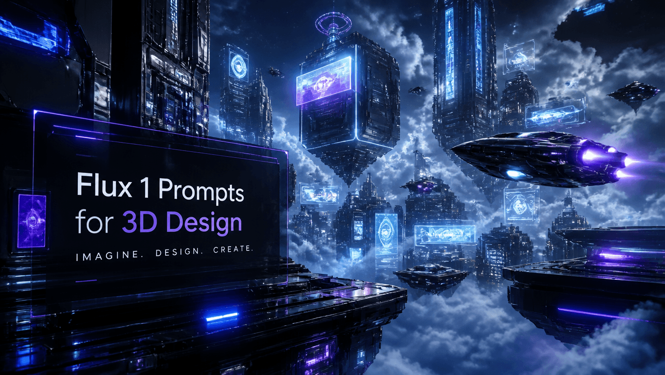 Flux 1 Prompts for 3D Design: Top 10 Ideas Guide 2025